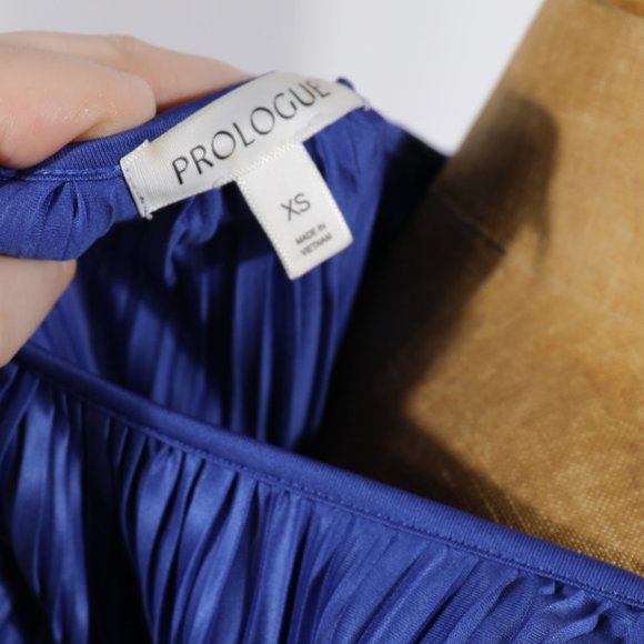 Target Prologue pleated blue dress, size xs - Picture 6 of 7